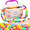 Make & Believe Unicorn Pop Beads Kit – 500+ Snap-Together Beads for DIY Rings, Necklaces & Bracelets | Jewelry Set & Travel Activity for Kids Ages 4–8
